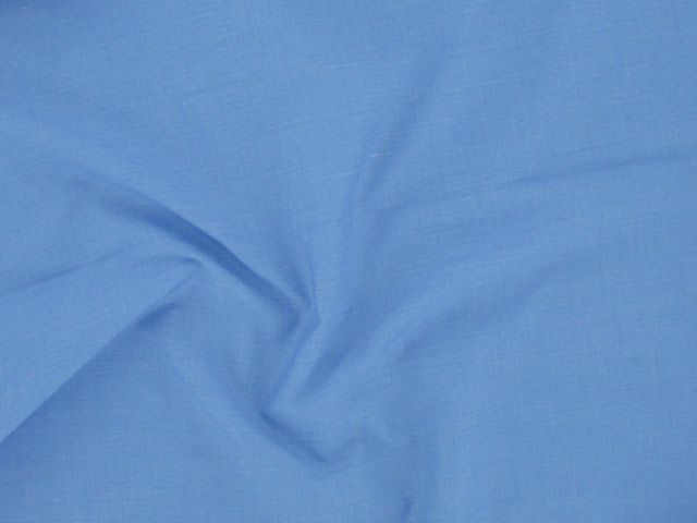 Plain Polycotton Fabric - Sea Blue