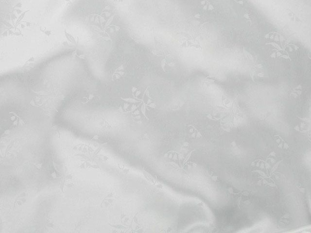Lily Of Valley Polyester Jacquard, Silver