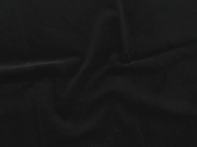 Cotton Pile Velvet, 340 g/m², Black