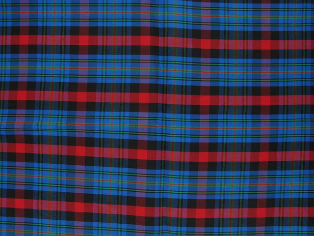 Taffeta Kilt Stripe - Blue and Red