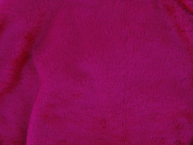 Short Pile Fur Fabric - Magenta