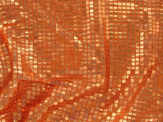 Square Hologram Sequin - Orange