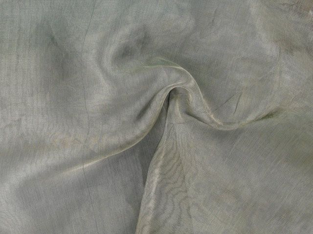 Metallic Silk Organza - Charcoal