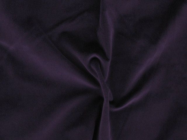 Cotton Pile Velvet, 310 g/m², Blackcurrant