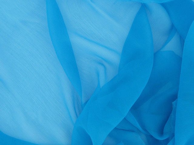 Silk Chiffon - Sea Blue