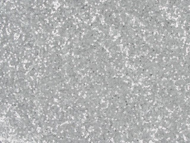 Stretch Tulle With 3mm Sequin - Silver
