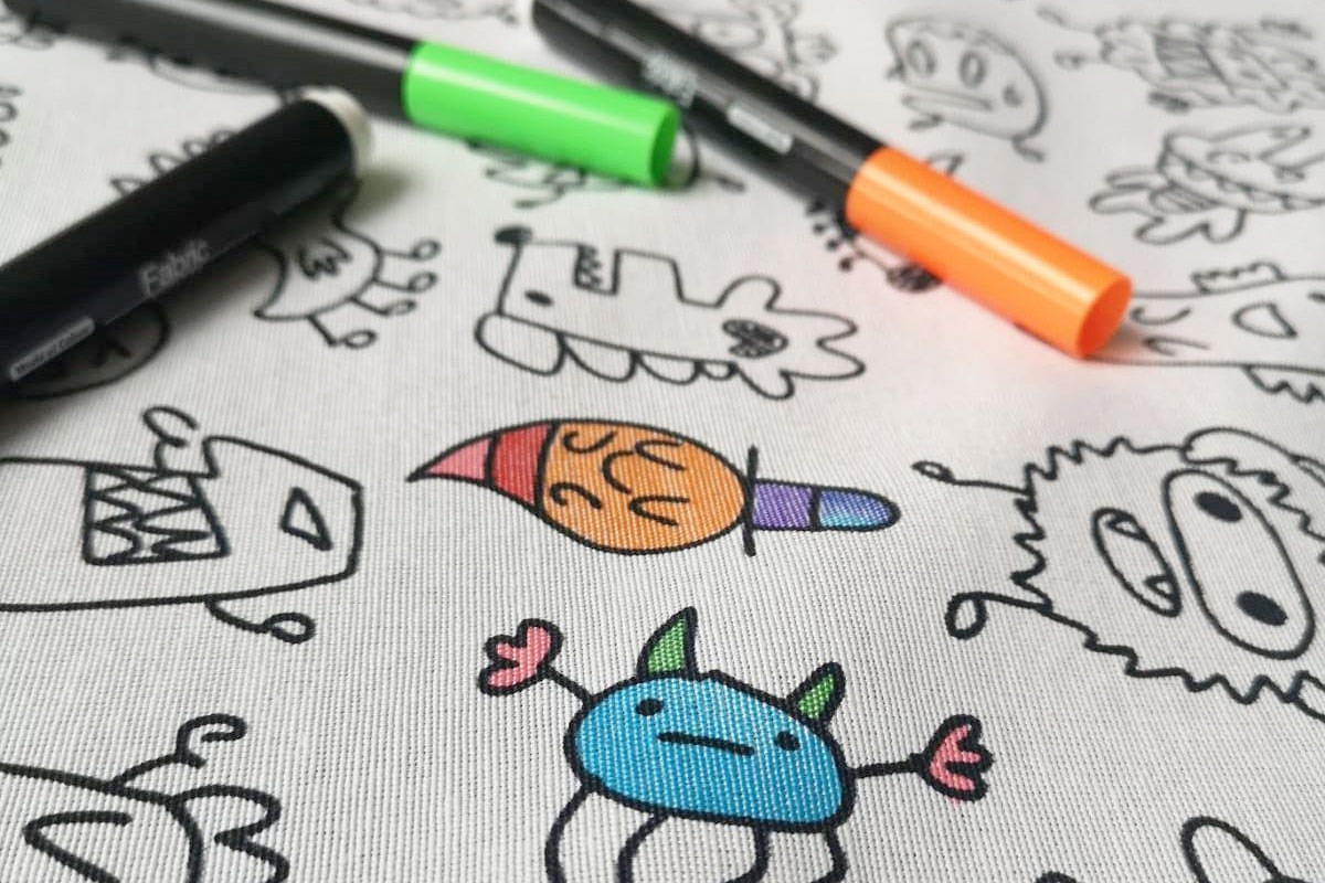 Free fabric markers with Doodle fabric